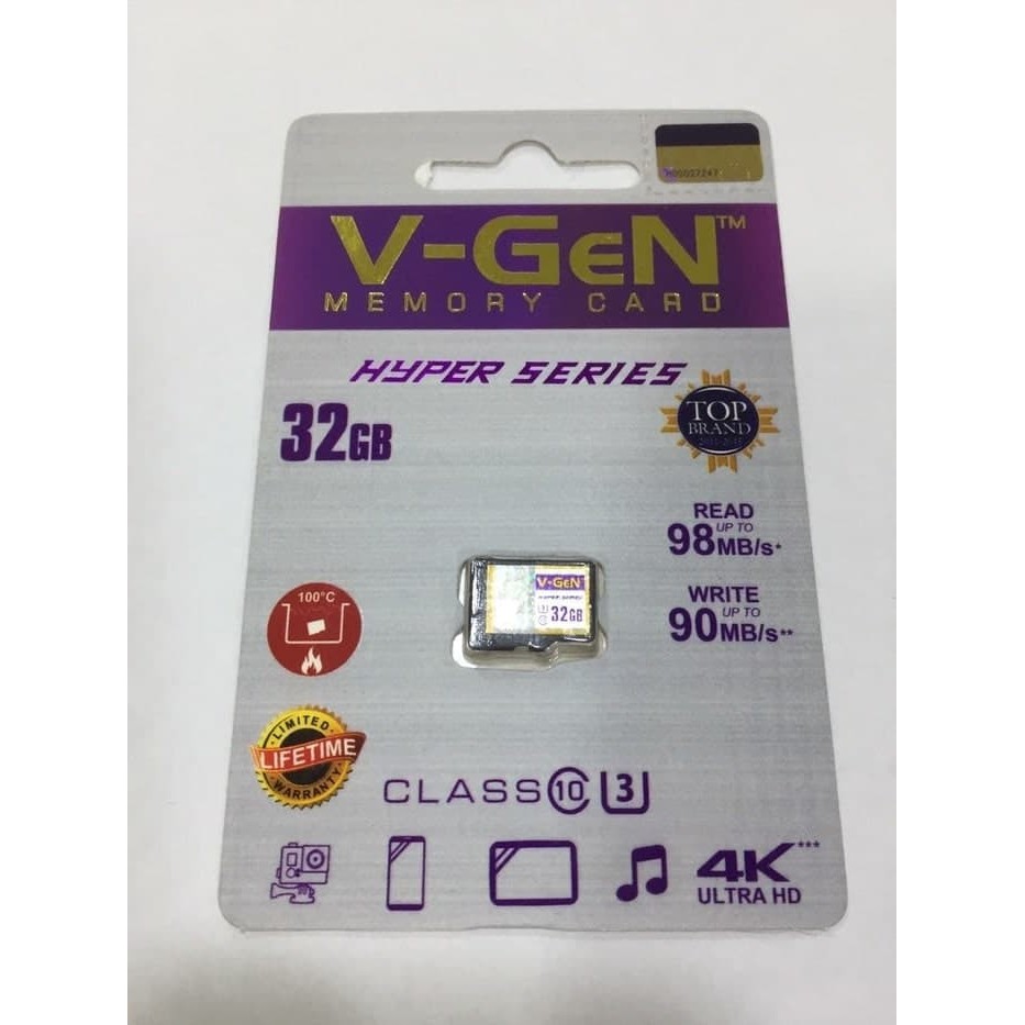 V-GEN Micro SDHC Hyper Series 32GB 98 MB/s