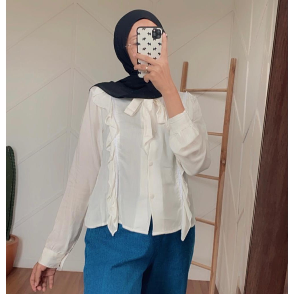 MELVA BLOUSE - blouse korea / korean style / daily blouse / blouse hits / grosir blouse / blouse