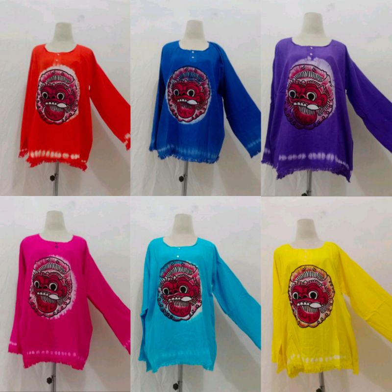 BAJU BARONG BALI LUKIS LENGAN PANJANG |BAJU BARONG LUKIS DEWASA |BAJU BALI MURAH