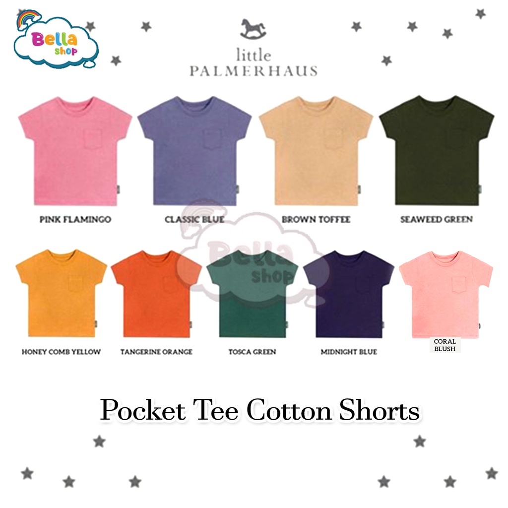 Little Palmerhaus Pocket Tee Cotton Shorts BAJU ANAK / BAJU BAYI 1-3TH-BELLA SHOP