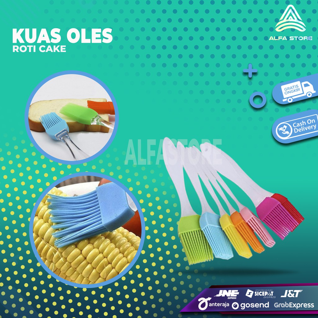 Kuas Oles Roti Cake Barbeque Bahan Silikon Tahan Panas Food Brush