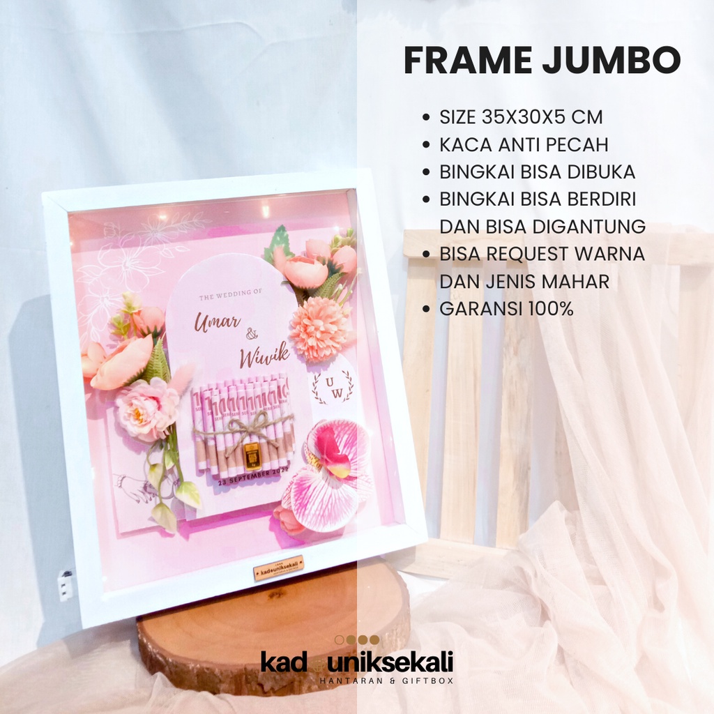 Mahar Pinky Series - Mahar Pernikahan Frame 3D