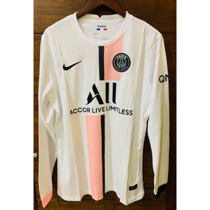 Jersey LS PSG away putih 21/22 grade ori