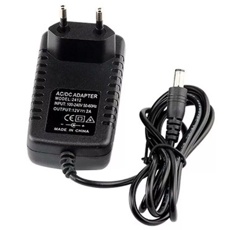 ADAPTOR POWER SUPPLY 12V AC TO DC 2A Ampere Untuk CCTV LED STRIP DVR KUALITAS / ADAPTOR CCTV