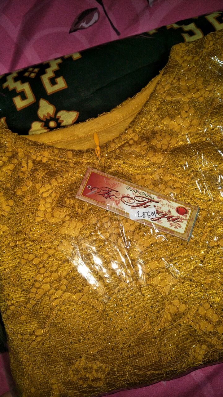 Zola_batik Batik Couple Gamis Brokat 2564 - Cinderella Cendrawasih #3