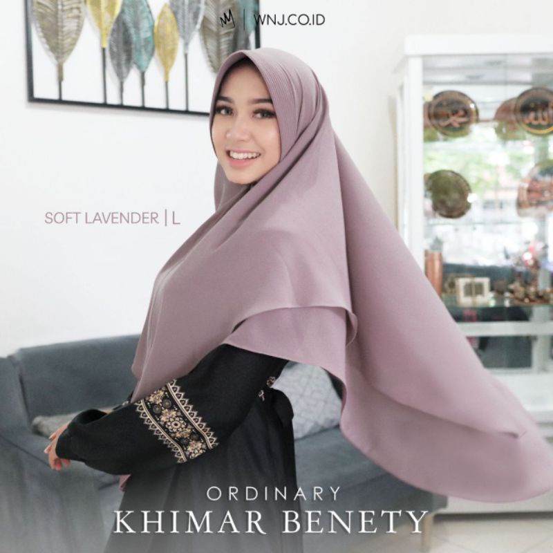 Ordinary Khimar Benety by Wanoja - Hijab 2 Layer Ceruty Babydoll Armany Premium Pet Busa WNJ