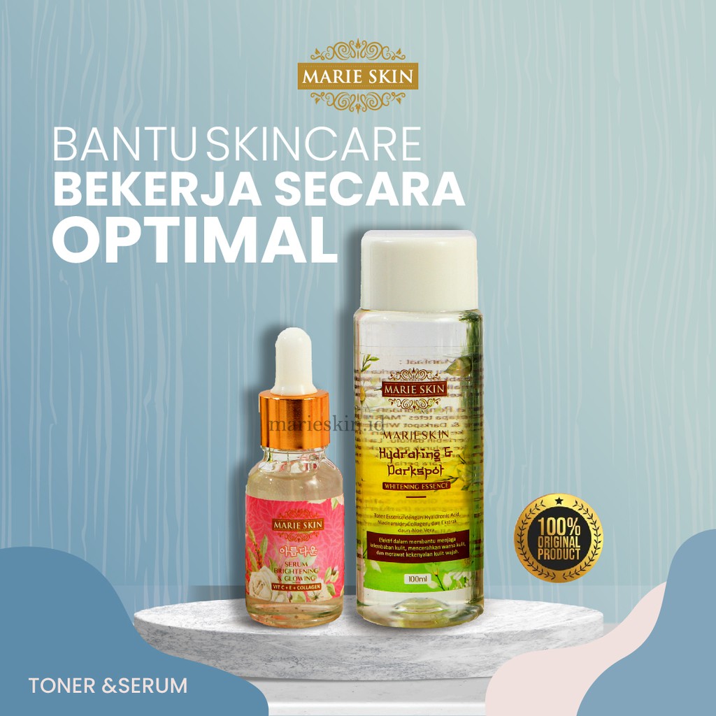 ORIGINAL Marie Skin Paket Duo - Toner marie skin & Serum marie skin