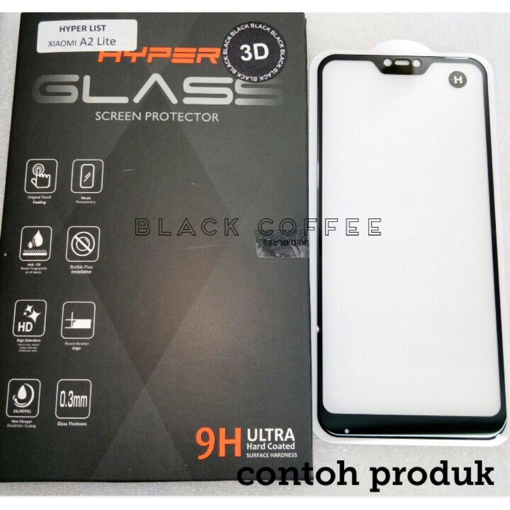 Tempered glass full Realme XT/X2 X C2/C1 U1 screen guard HYPER LIST