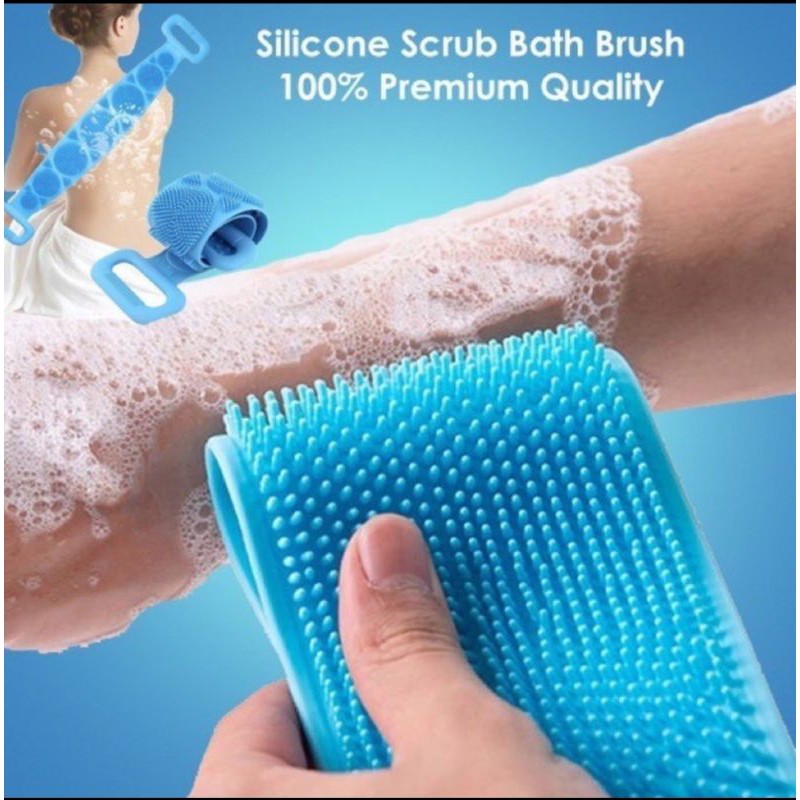 sikat punggung mandi silikon scrubber