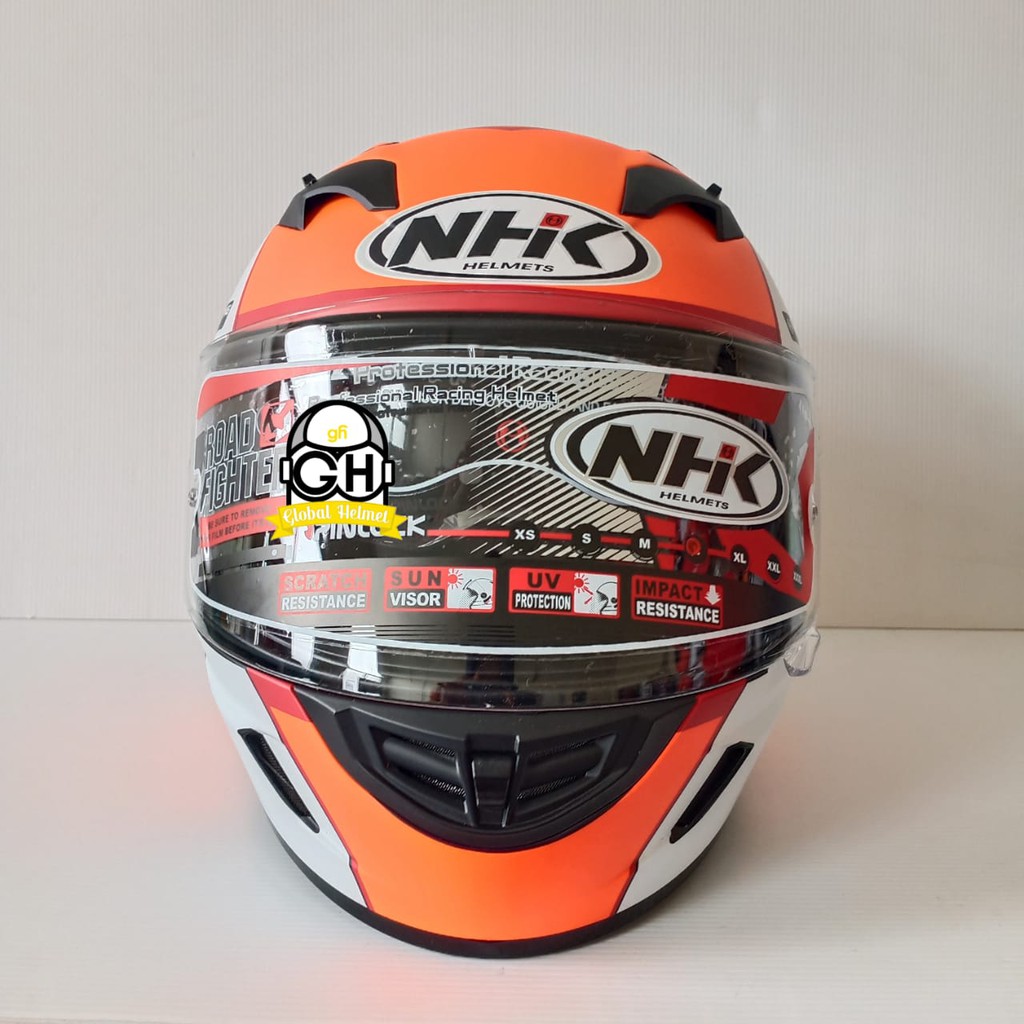 HELM NHK GP1000 SXR BLACK ORANGE DOFF NHK GP 1000 NHK GP1K