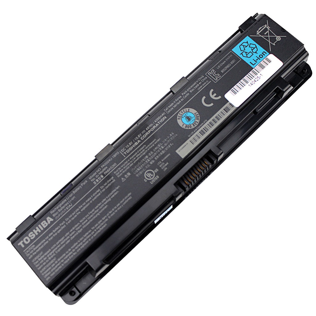 Original Baterai Laptop Toshiba Satelite C800 C800D C840 C845 C850 C855 C870 L800 L840 L845 PA5024