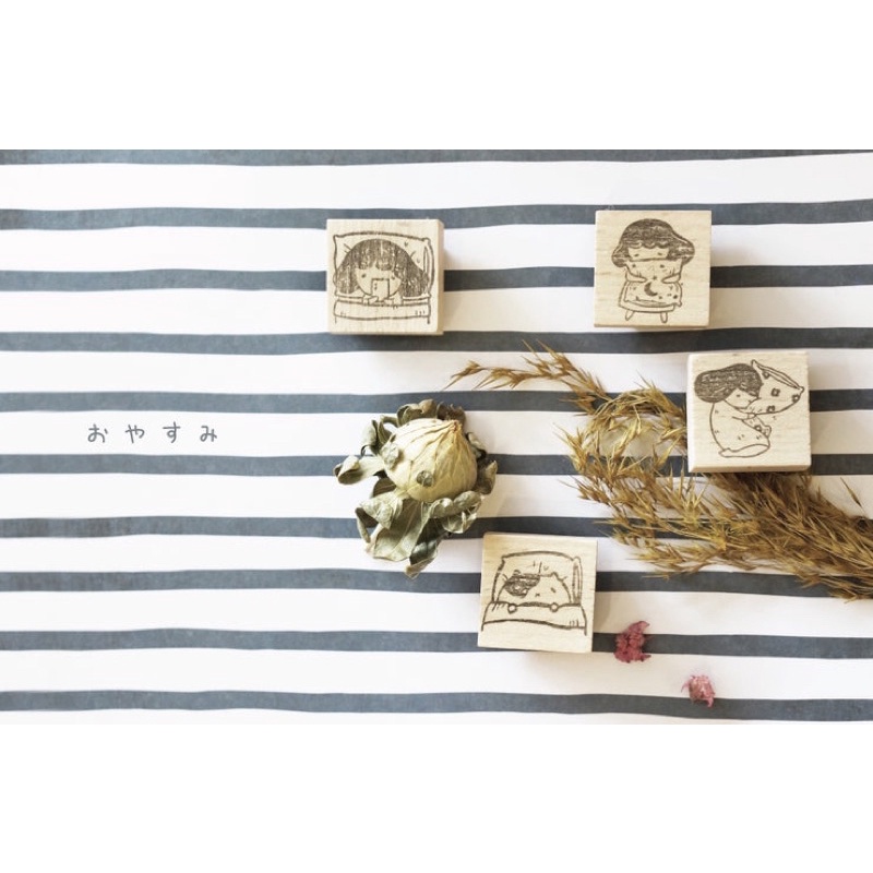 

Kamikamichop Goodnight Series Rubber Stamp