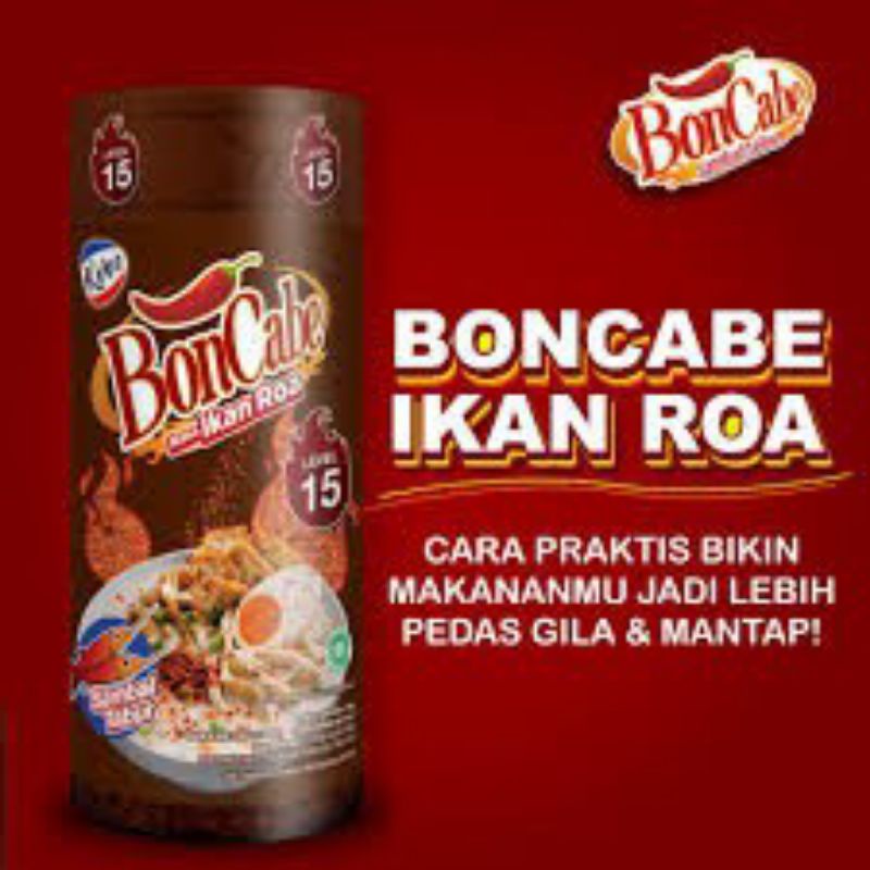 

Boncabe Bon Cabe Ikan Roa Botol 40 gram Level 15