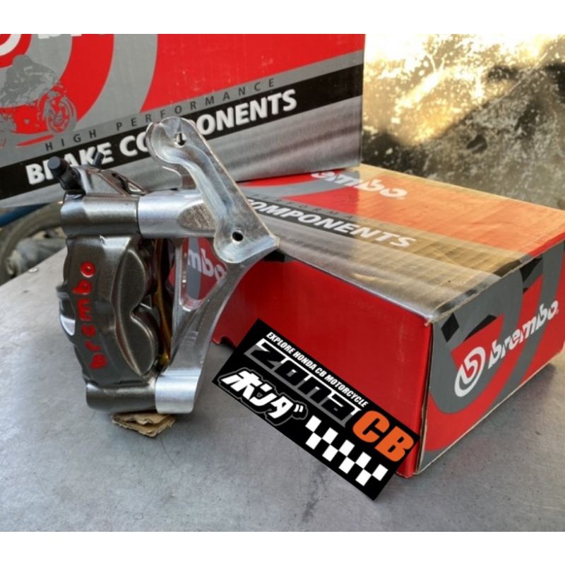 kaliper brembo m50 set breket cnc ninja r rr 30 32 kaliper brembo impor set dudukan cnc set kampas