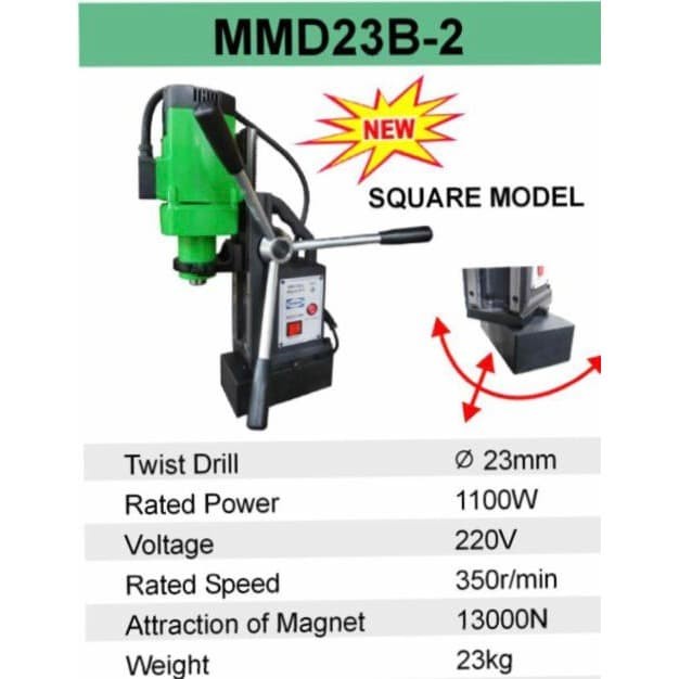 MESIN BOR MAGNET 23MM MORRIS MMD23B-2 /BOR MAGNET MORRIS 23 MM ORIGINAL
