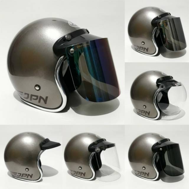 Helm Jpn Abu Garnito Gloss List Chrome