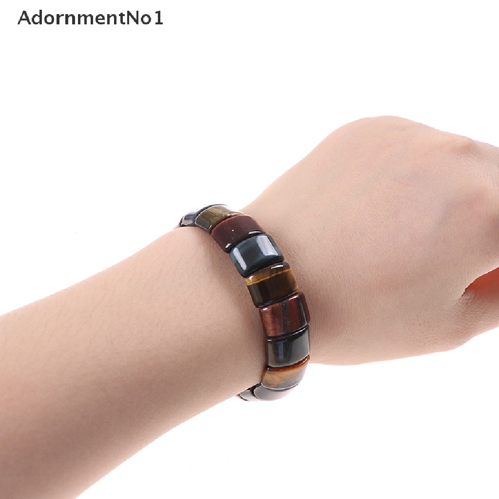 (AdornmentNo1) Gelang Tangan Manik-Manik Batu Tiger Eye Warna-Warni Handmade Untuk Wanita