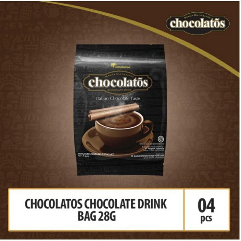 

Chocolatos choco drink with coffee isi 4 sachet*20 gram