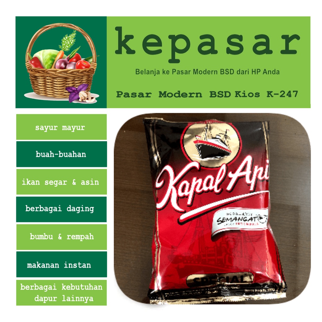 

Kopi bubuk KAPAL API 165 g