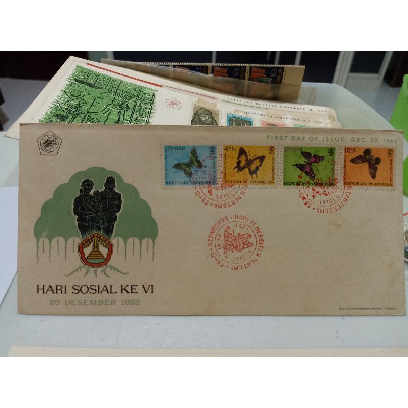 

Perangko / Amplop Hari Sosial ke VI 20 Desember 1963