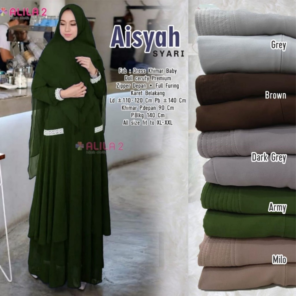 gamis syari aisyah