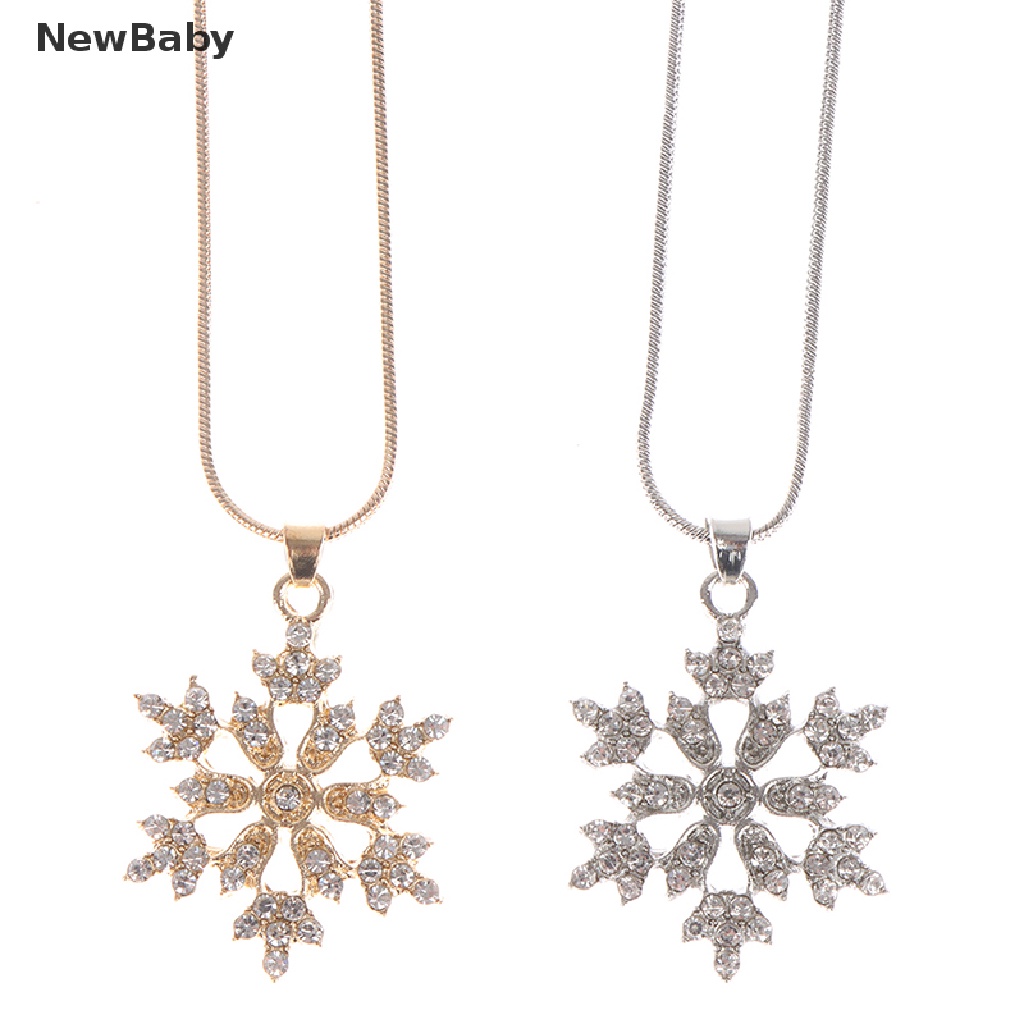 3pcs / Set Kalung Anting Desain Snowflake Untuk Hadiah Valentine