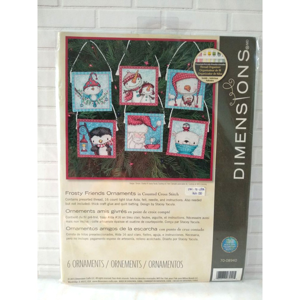 Paket Kristik Original Dimensions 70-08940 Frosty Friends Christmas