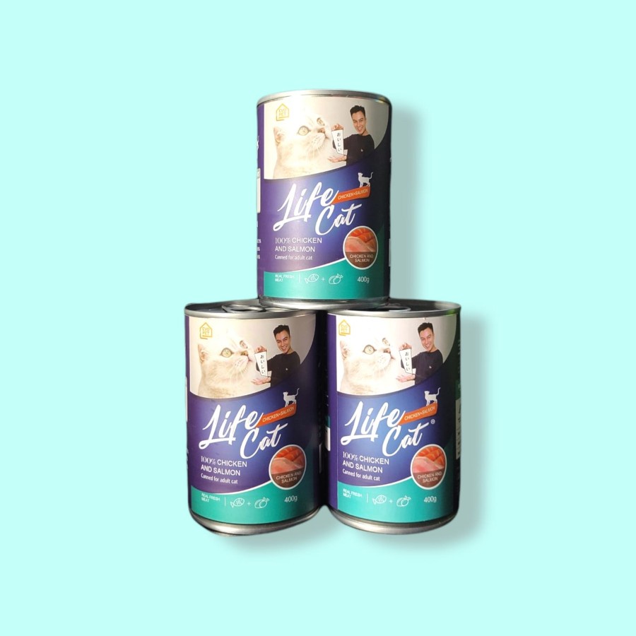 MAKANAN BASAH WET FOOD LIFE CAT KALENG 1 DUS (ISI 24 PCS) By Instan