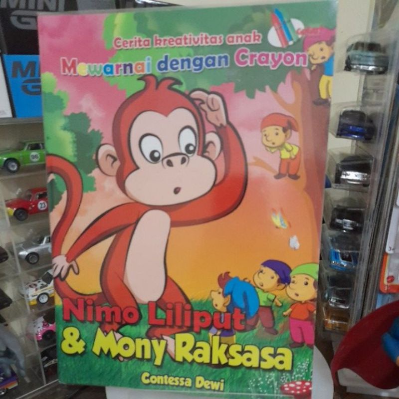 buku anak mewarnai dengan crayon nimo liliput & mony raksasa - buku cerita anak murah