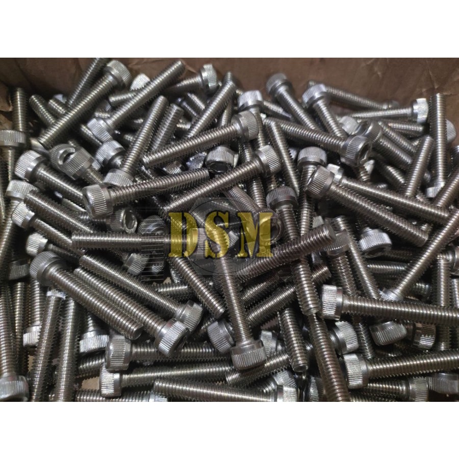 SS 304 Baut L M20x100 / Hex Socket Stainless M20 Pitch 2,5 Kunci L 18