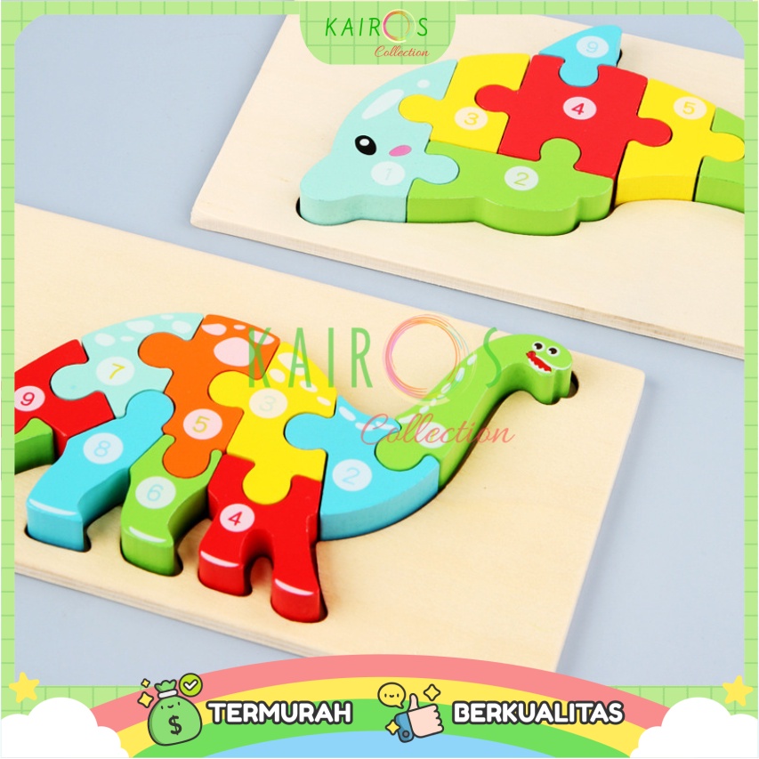 Mainan Edukasi Anak Puzzle Kayu 3D Wooden Puzzle / Jigsaw