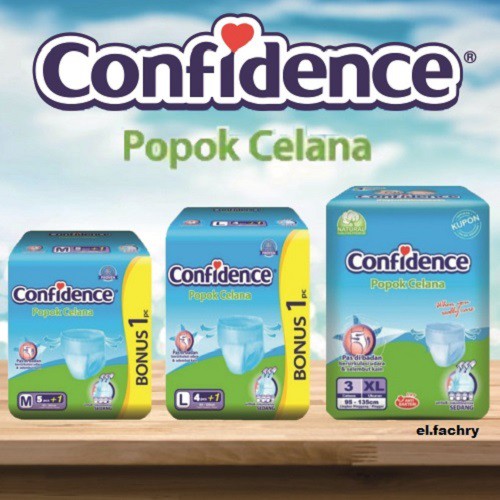 Confidence Popok Tipe Celana M5+1 / L4 / XL3 Popok Dewasa