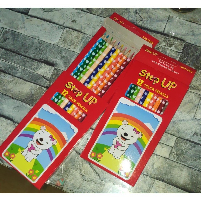 

PENSIL WARNA PANJANG PENDEK 12 warna dan 24 WARNA murah / pensil warna fancy murah