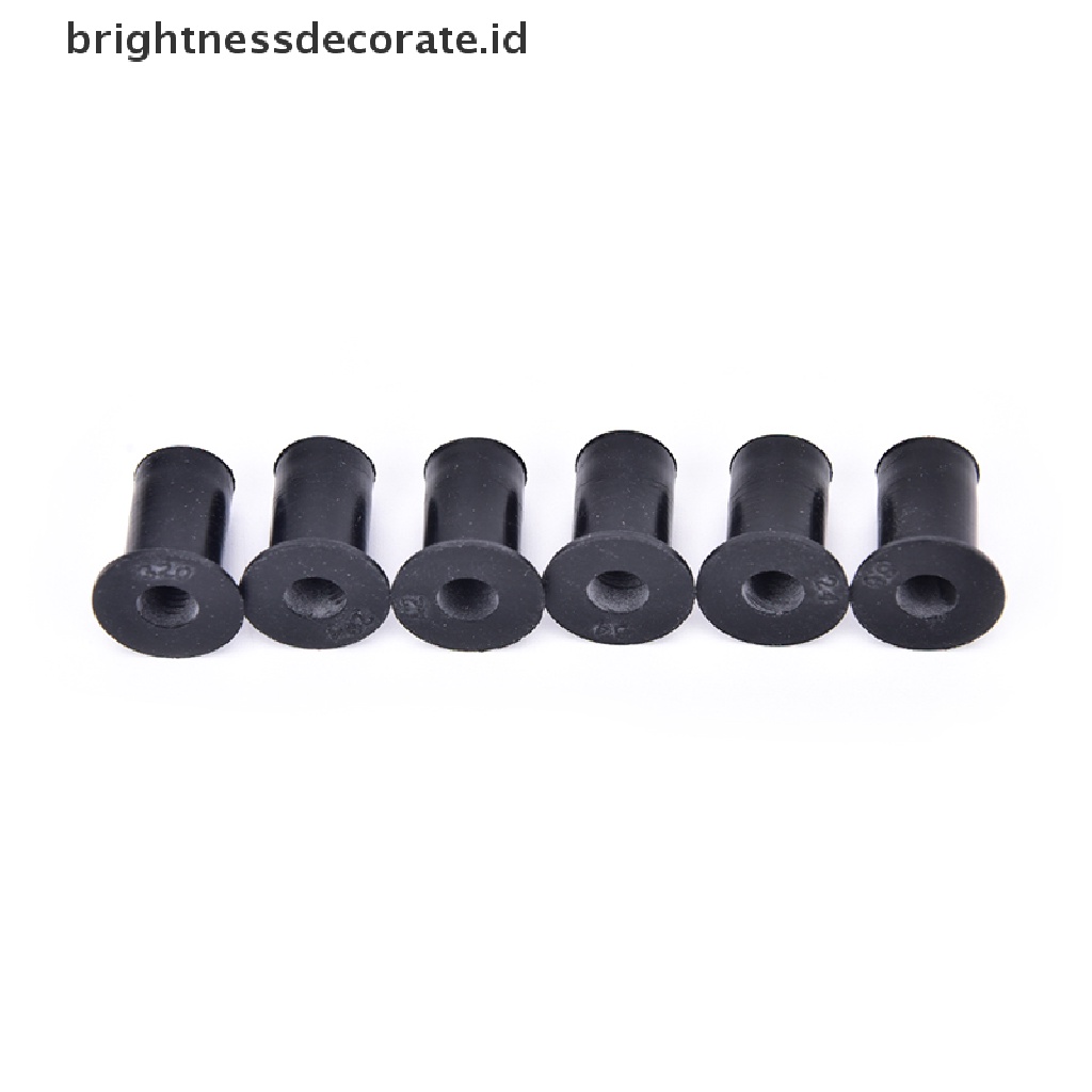 6pcs M5 Grommet Karet Pengencang Kaca Depan Mobil Kayak