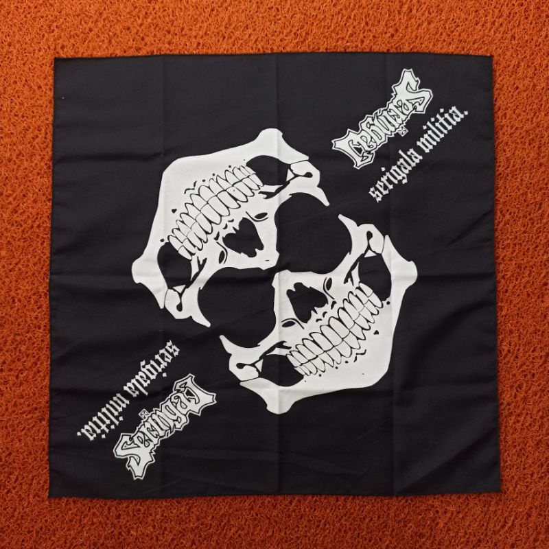SLAYER BANDANA MUSIK PREMIUM BEST QUALITY-SERINGAI TENGKORAK