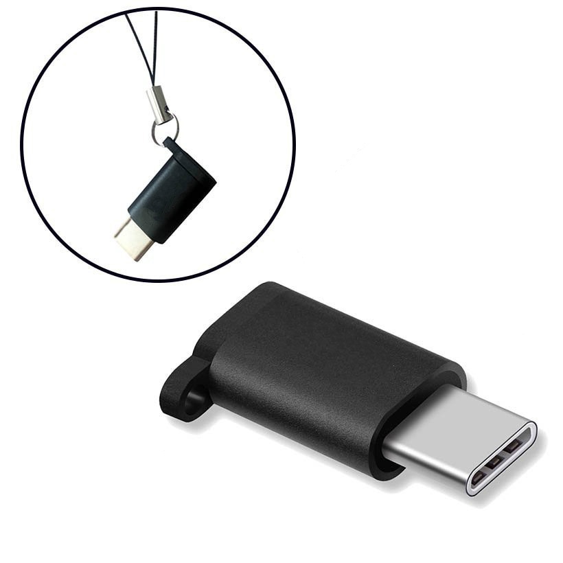 Adaptor Konverter Micro USB to Type C USB 3.1 Bahan Aluminium Sambungan Konektor Micro USB Female Ke Tipe C Male