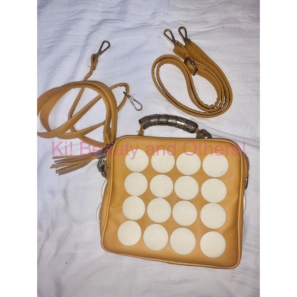 (PRELOVED) TAS RANSEL VICTORIA BECKHAM KUNING