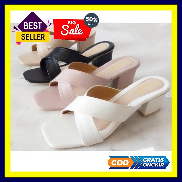 Terbaru   Emory Ritanna 77Emo1779 Sandal Hak Wanita Import Batam Sandal Hak Tahu Rhm