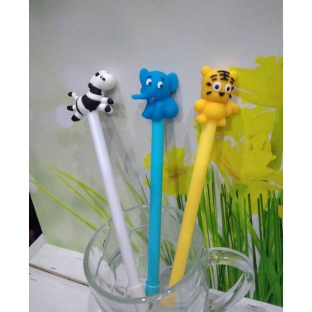 

Pulpen Karakter Animal/Hewan (Macan, Gajah, Zebra)