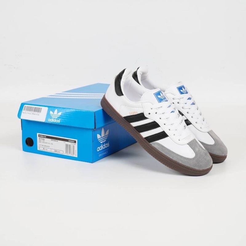 Sepatu Sneakers Murah Adidas Samba OG Leather Gum Original Premium Import Pria Casual