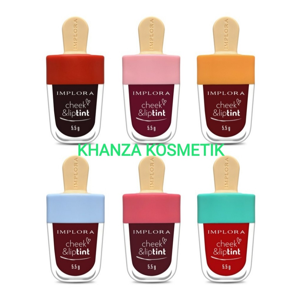 KHANZAACC Implora Cheek and Liptint Original BPOM Lip tint Implora