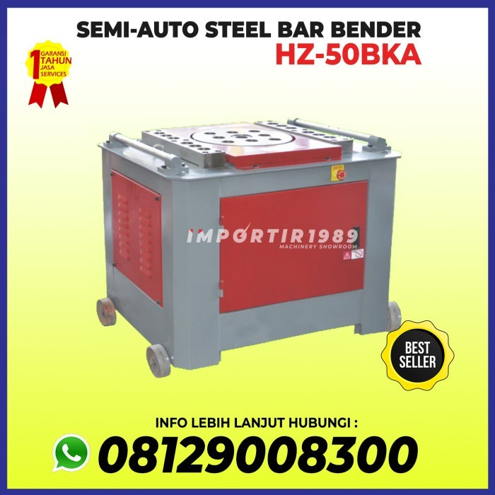 Mesin Pembengkok Besi Beton Eser Semi Automatic 50 mm Steel Bar Bender Machine AKS - HZ50BKA