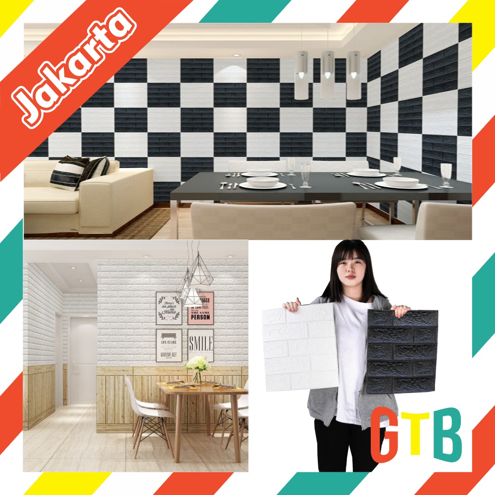 ❤️GTB❤️ Wallpaper Dinding Foam 3D / Stiker Wallpaper Dinding Mini Dekorasi / Wallpaper 3D R461 462