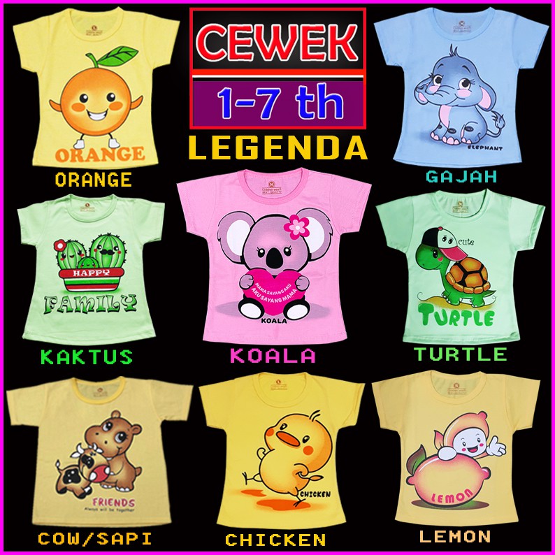  BAJU  ANAK  PEREMPUAN  1 7 Tahun LEGENDA Shopee  Indonesia