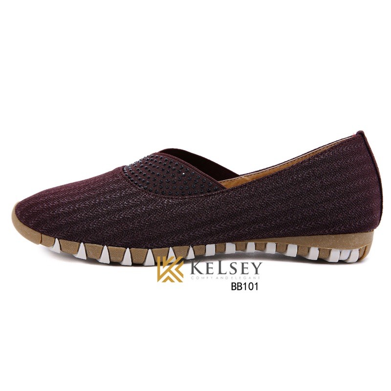 (GRATIS ALAS KAKI) NICOLE SEPATU FLAT SHOES WANITA KELSEY BB101 SANDAL WANITA FLAT SHOES IMPORT SEPATU SLIP ON WANITA