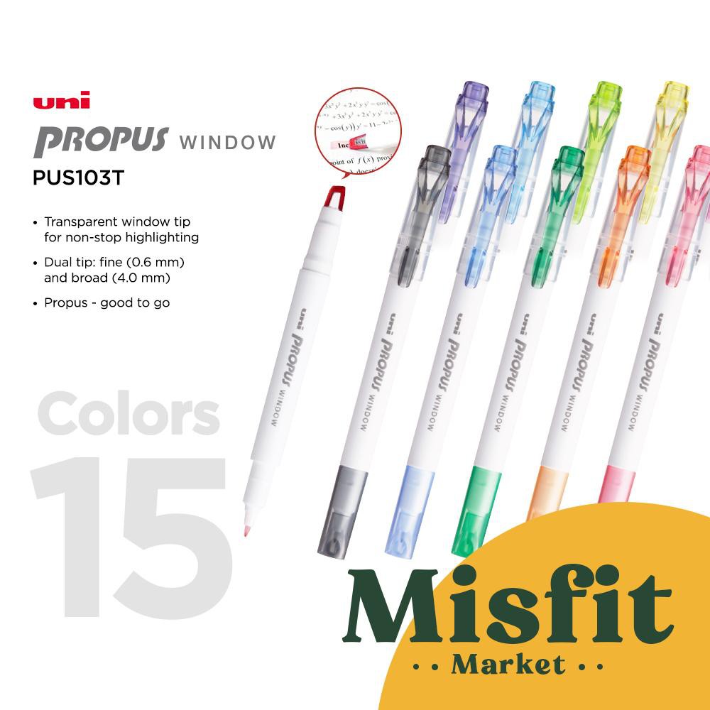 

D3W! UNI Propus Window Highlighter (5 Colors Set) Marker Light Basic Smoke