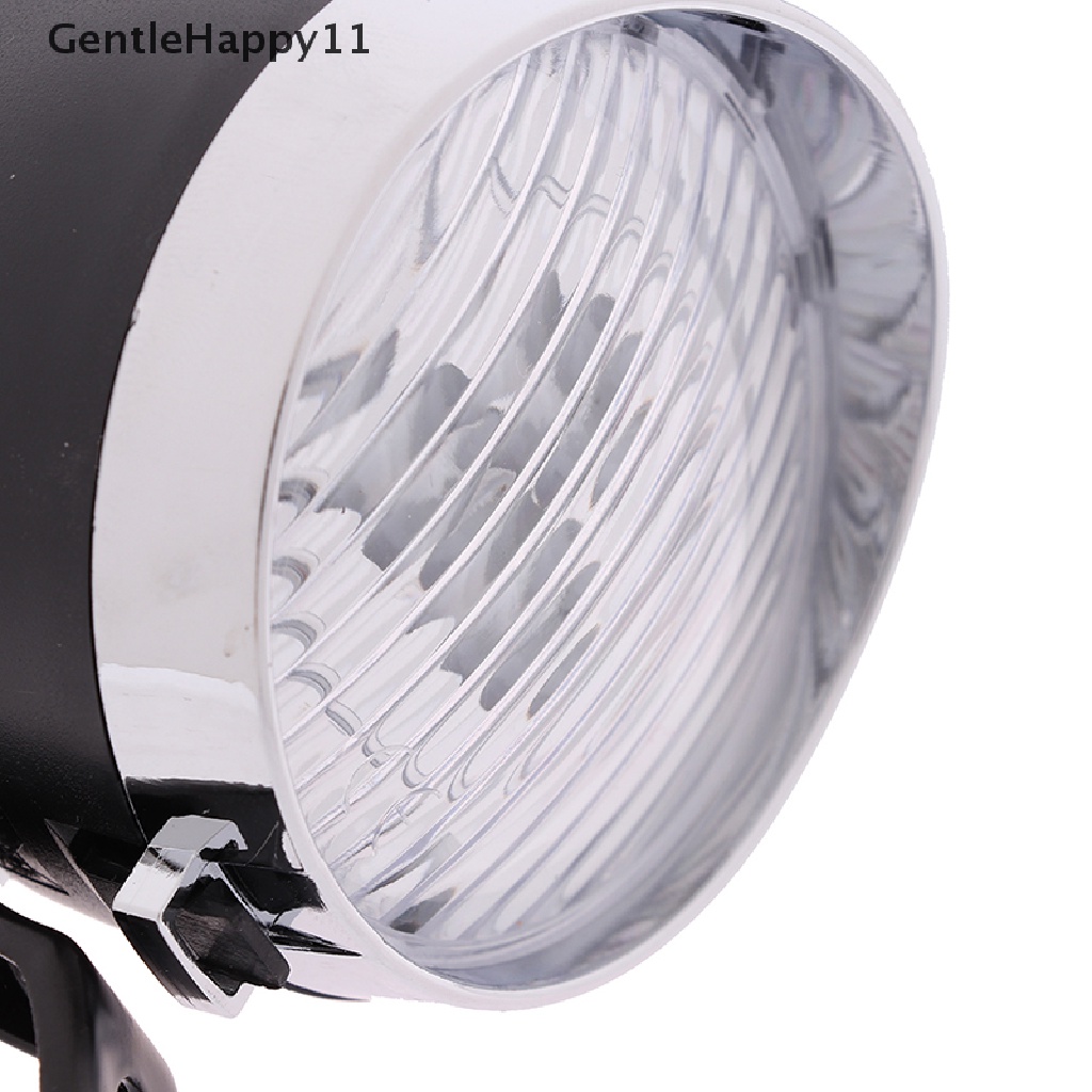 Gentlehappy 3led Retro Sepeda Bike Front Light Headlight Lampu Senter Vintage