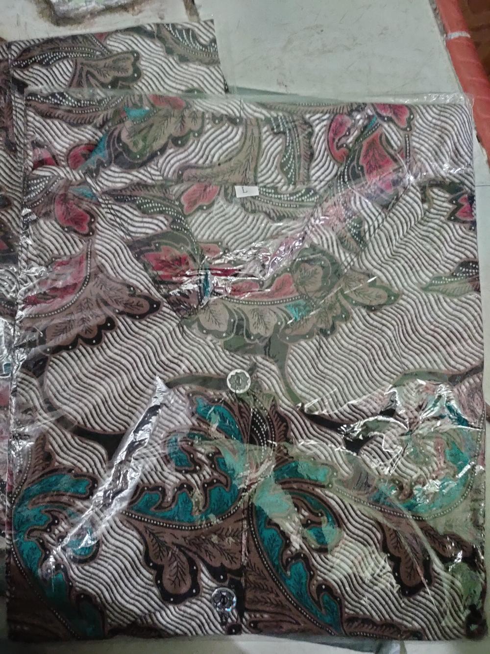 Tey-17 Batik Wanita Asj Sa Hrb026 Kenongo Kemeja Tosca Pendek