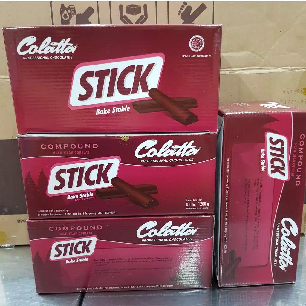 

COLATTA Coklat Stick Batang 1.2KG / Coklat Compound batang Colatta Bake Stable