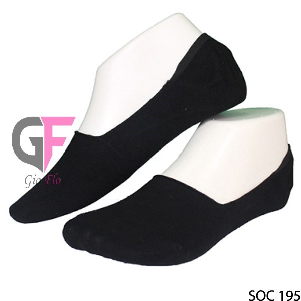 GIOFLO Kaos Semata Kaki Katun Black / SOC 195